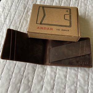 New Andar brown leather wallet